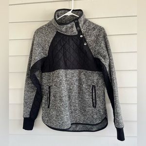 EUC Abercrombie Asymmetrical Snap Up Fleece